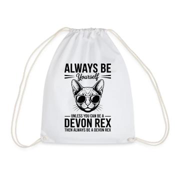 Devon Rex Spruch Katze Lustiges Devon Rex Geschenk - Turnbeutel - Weiß - Vorne