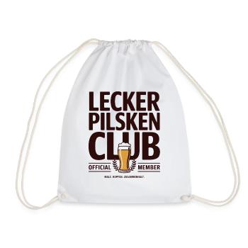 Bier Lecker Pilsken Club Ruhrpott Pils Bierchen - Turnbeutel - Weiß - Vorne