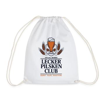 Bier Lecker Pilsken Club Ruhrpott Pils Bierchen - Turnbeutel - Weiß - Vorne