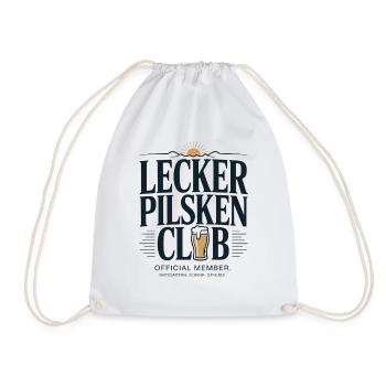 Bier Lecker Pilsken Club Ruhrpott Pils Bierchen - Turnbeutel - Weiß - Vorne