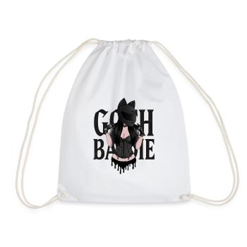 Goth Baddie Corset Helmet - Turnbeutel - Weiß - Vorne