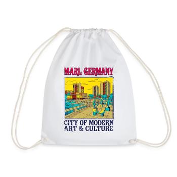View Marl Germany City Of Modern Art Skyline - Turnbeutel - Weiß - Vorne