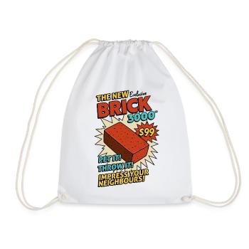 Brick 3000 - Turnbeutel - Weiß - Vorne
