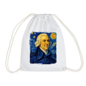 Adam Smith Sternennächte - Turnbeutel - Weiß - Vorne
