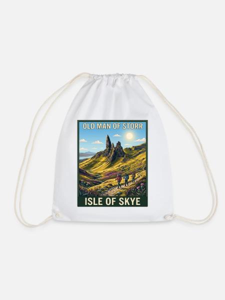 Alter Mann von Storr, Isle of Skye, - Turnbeutel - Weiß