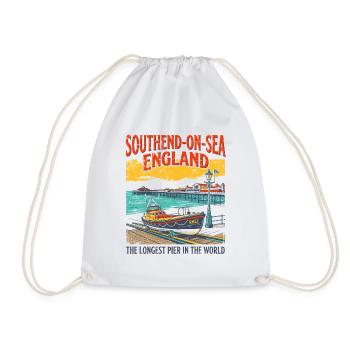 Southend-on-Sea England Longest Pier in the World - Turnbeutel - Weiß - Vorne