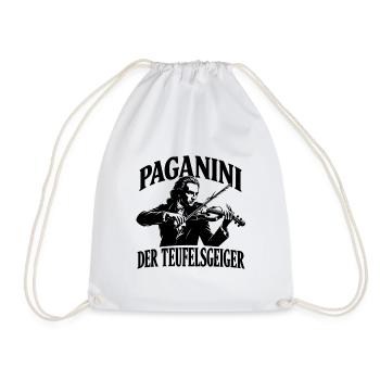 Paganini - Der Teufelsgeiger - Violine Geige - Turnbeutel - Weiß - Vorne