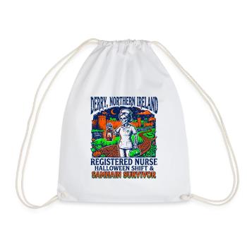 Derry Northern Ireland Registered Nurse Samhain - Turnbeutel - Weiß - Vorne