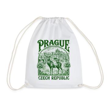 Prague Czech Republic Vintage Folk Art - Turnbeutel - Weiß - Vorne