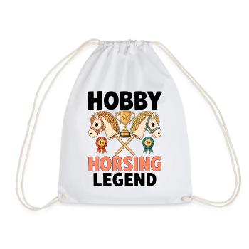 Hobby Horsing Legend - Turnbeutel - Weiß - Vorne