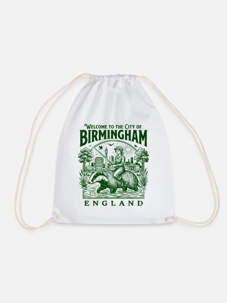 The Welcome To Birmingham England City - Turnbeutel - Weiß