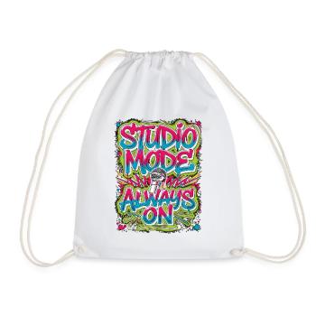 Vocalist Studio Mode Always On Singing Enthusiast - Turnbeutel - Weiß - Vorne