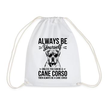 Cane Corso Italiano Spruch Cane Corso Geschenk - Turnbeutel - Weiß - Vorne
