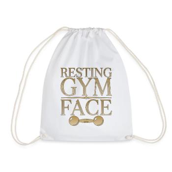 Personal Trainer Resting Gym Face Fitness Mentor - Turnbeutel - Weiß - Vorne