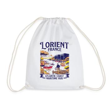 Lorient France Atlantic Coast Maritime Harbor Port - Turnbeutel - Weiß - Vorne