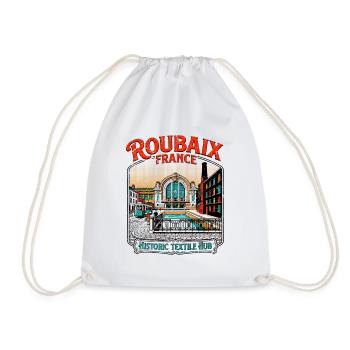 Vintage Roubaix France Historic Textile Hub - Turnbeutel - Weiß - Vorne