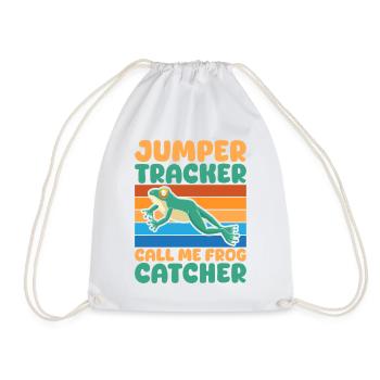Frog Catcher Jumper Tracker Call Me Catcher Frog - Turnbeutel - Weiß - Vorne