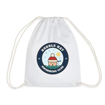 Bobble Hat Schwimmclub, Winter-Wildschwimmen - Turnbeutel - Weiß - Vorne