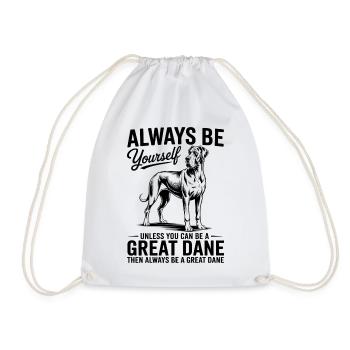 Deutsche Dogge Lustiges Deutsche Dogge Geschenk - Turnbeutel - Weiß - Vorne