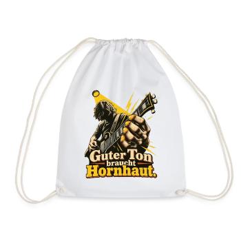 Gitarrist Gitarre Gitarrenspieler Hornhaut - Turnbeutel - Weiß - Vorne