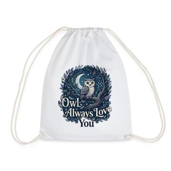 Owl Always Love You Eule Wortspiel Liebe - Turnbeutel - Weiß - Vorne