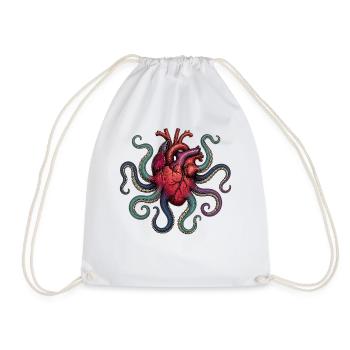 Anatomical Heart Octopus - Turnbeutel - Weiß - Vorne