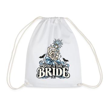 Bone-a-kide Bride Ring Design - Turnbeutel - Weiß - Vorne