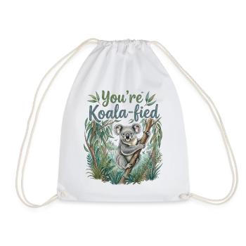 You're Koala-fied – Süßes Koala Bär Geschenk - Turnbeutel - Weiß - Vorne