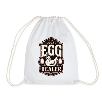 Local Egg Dealer - Turnbeutel - Weiß - Vorne