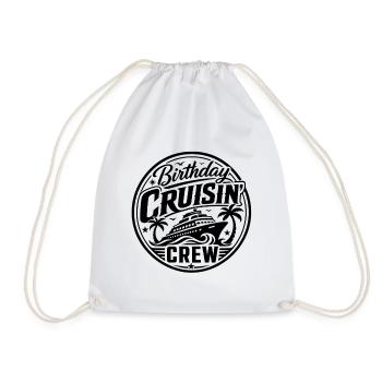 Birthday Cruisin Crew - Turnbeutel - Weiß - Vorne