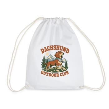Dachshund Outdoor Club - Turnbeutel - Weiß - Vorne