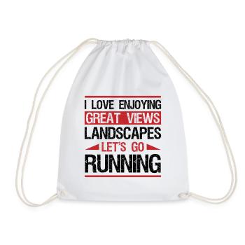 XC Running Gifts - Perfect XC Runner Design Idea - Turnbeutel - Weiß - Vorne