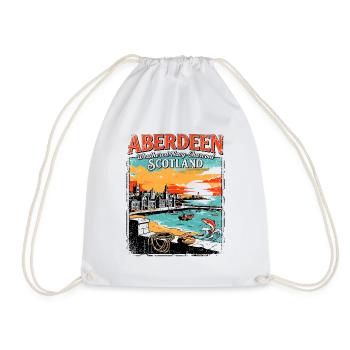 City Welcome To Aberdeen Scotland Novelty For - Turnbeutel - Weiß - Vorne