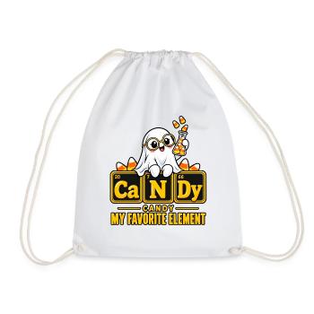 Geister Candy Elemente Design - Turnbeutel - Weiß - Vorne