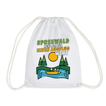 SPREEWALD AUSFLUG - Turnbeutel - Weiß - Vorne