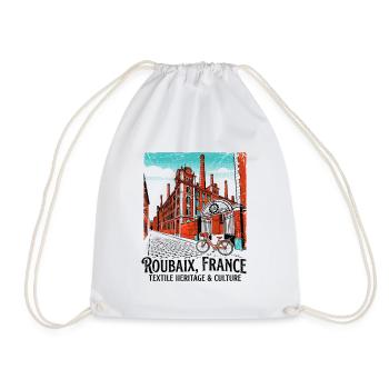 Vintage Roubaix France Textile Heritage And - Turnbeutel - Weiß - Vorne