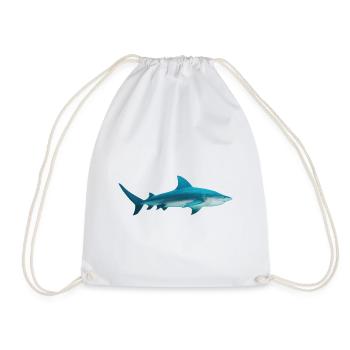 Haifisch Marine Selachii Hai Ocean cadeau - Sac de sport léger - blanc - Devant