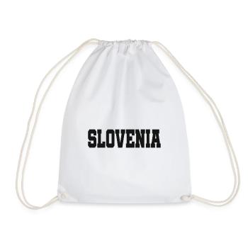 I love Slovenia Slowenien Slovenija Herz Heart - Turnbeutel - Weiß - Vorne