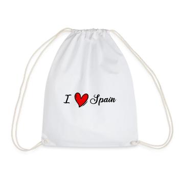 I love Spain - Spain - España - LIebe - Drawstring Bag - white - Front