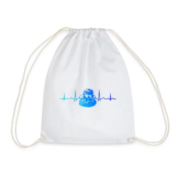 Tauchen Diver Diving Scuba Tauchen Taucher - Drawstring Bag - white - Front