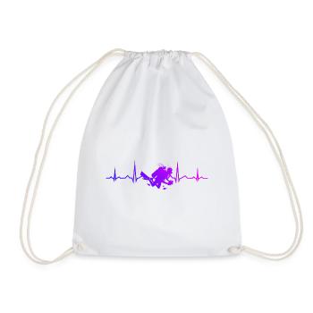Diver Scuba Diver Plongée sous-marine pour hommes - Sac de sport léger - blanc - Devant