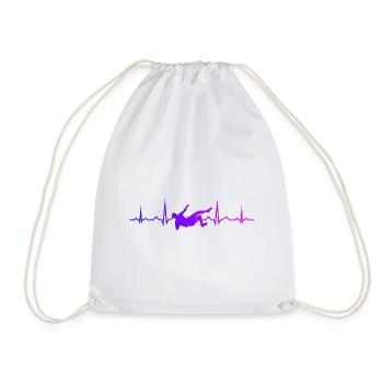 Boulder Women's Climber Climbing Climbing - Drawstring Bag - white - Front