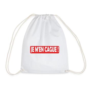 Je m en cague ! - Sac de sport léger - blanc - Devant