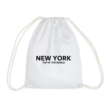 New York - Top of the World - USA - Amerika - Turnbeutel - Weiß - Vorne