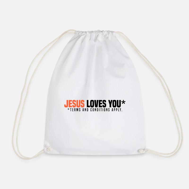 Atheism - Drawstring Bag - white