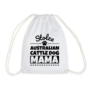 Stolze Australian Cattle Dog Mama - Turnbeutel - Weiß - Vorne
