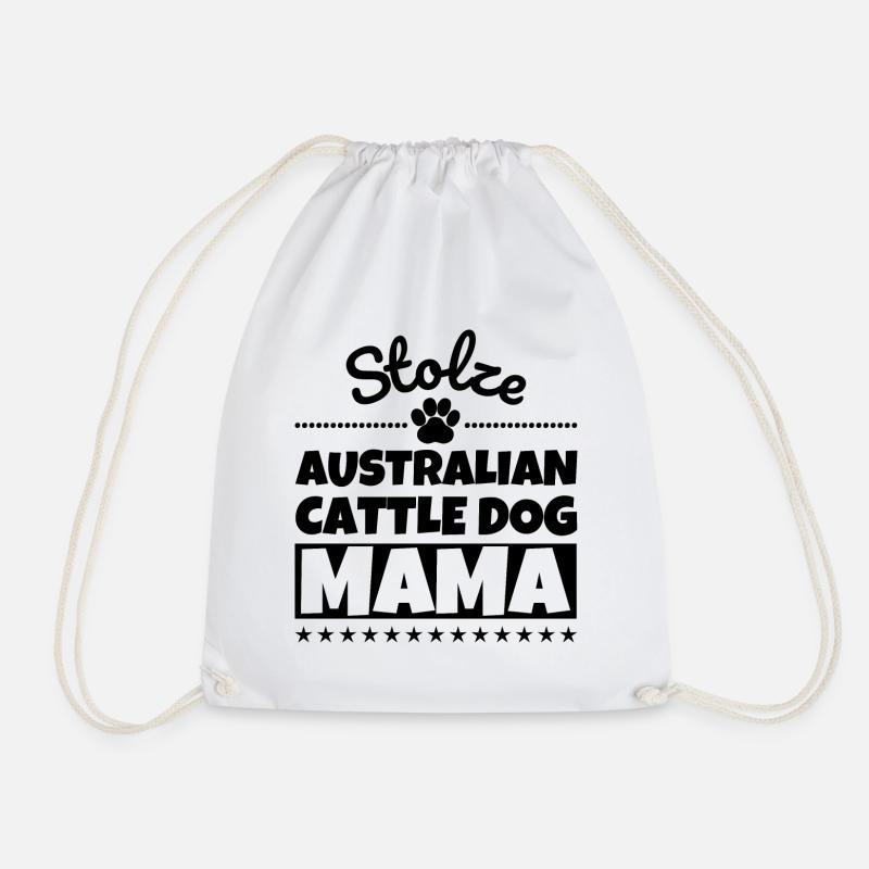 Stolze Australian Cattle Dog Mama - Turnbeutel - Weiß