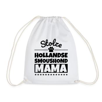 Stolze Hollandse Smoushond Mama - Turnbeutel - Weiß - Vorne