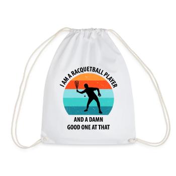 Racqueetball - Drawstring Bag - white - Front