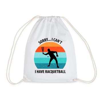 Racqueetball - Drawstring Bag - white - Front